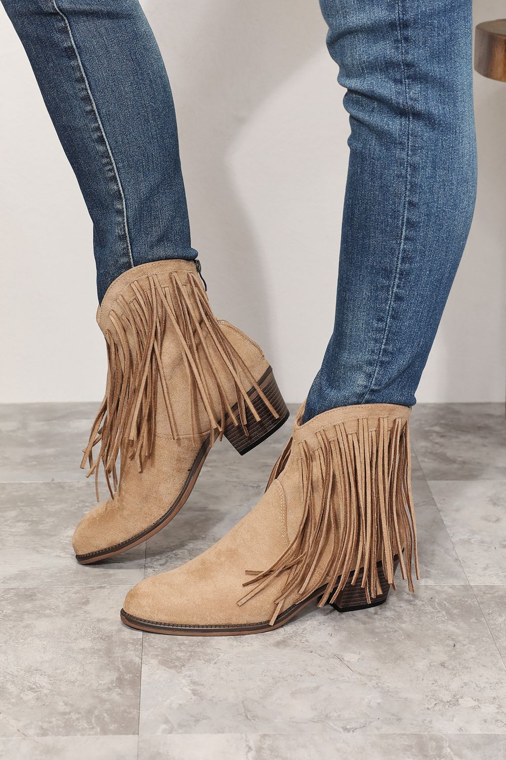 Western Legend Fringe Ankle Boots