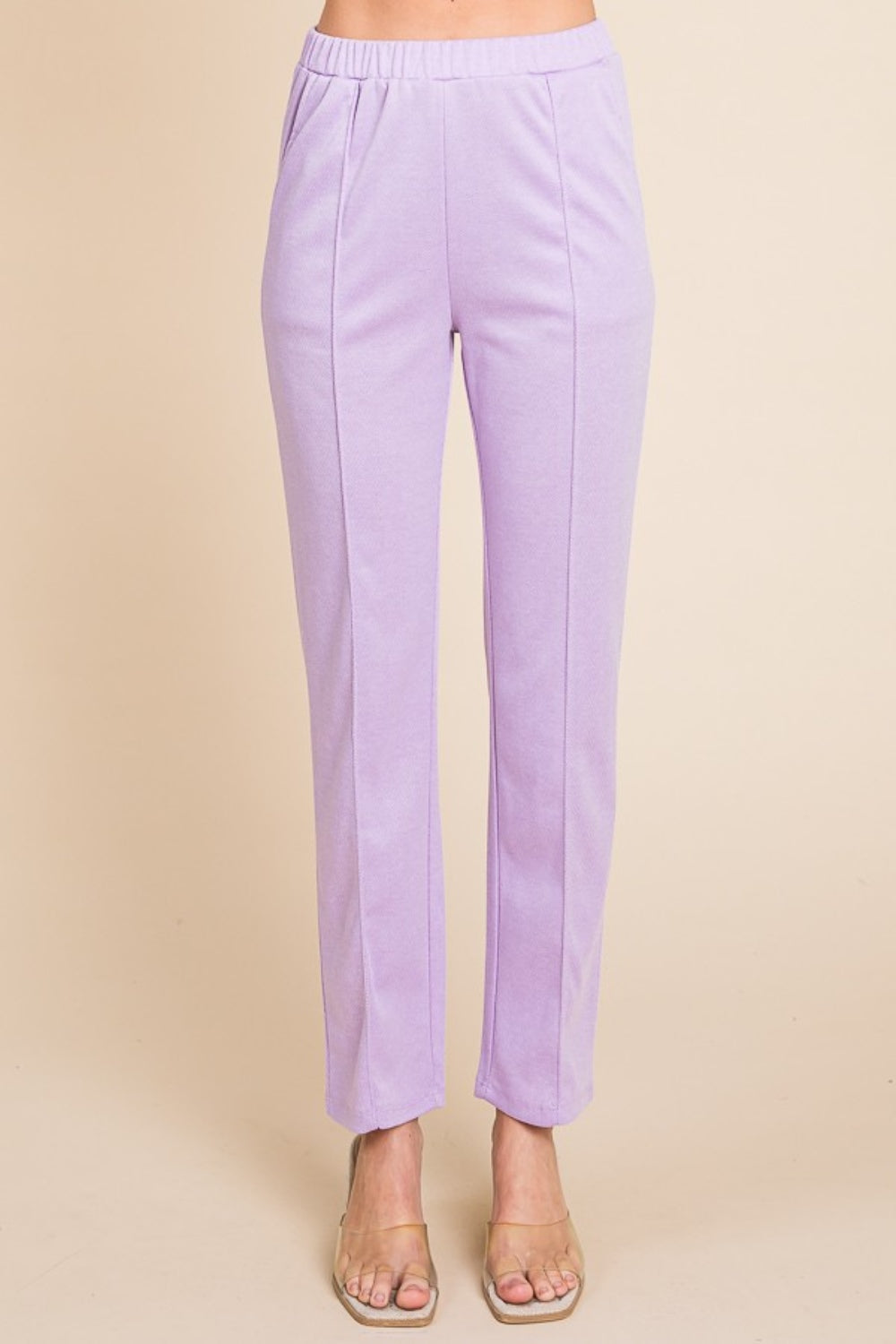 Refined Lines Slim Tuck Pant