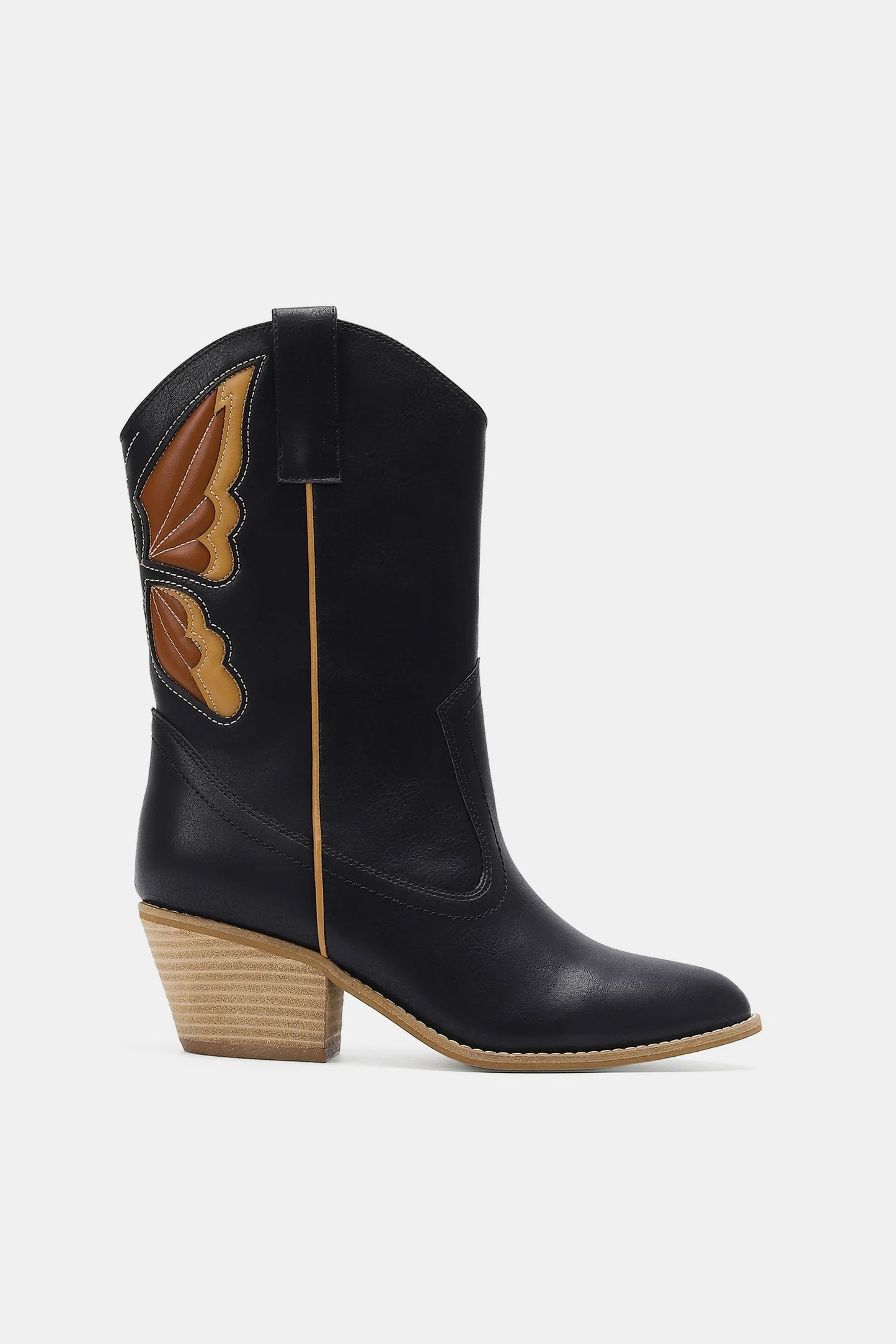 Butterfly Cut Point Toe Cowgirl Boots