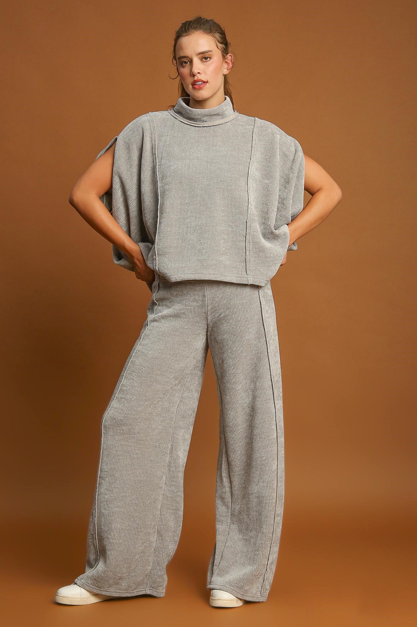 Chic Comfort Elastic Waist Wide Leg Pants