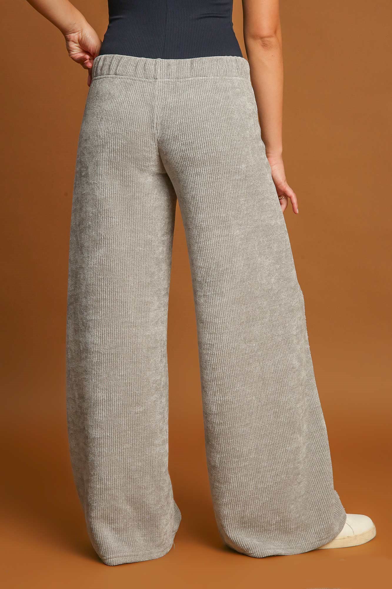 Chic Comfort Elastic Waist Wide Leg Pants