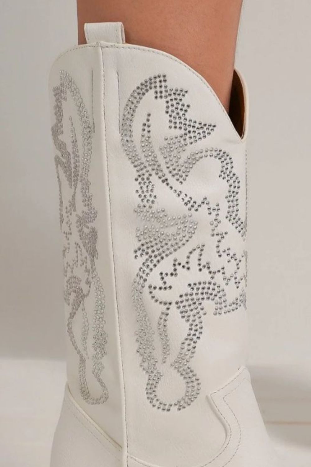 Celestial Glimmer Rhinestone Point Toe Boots