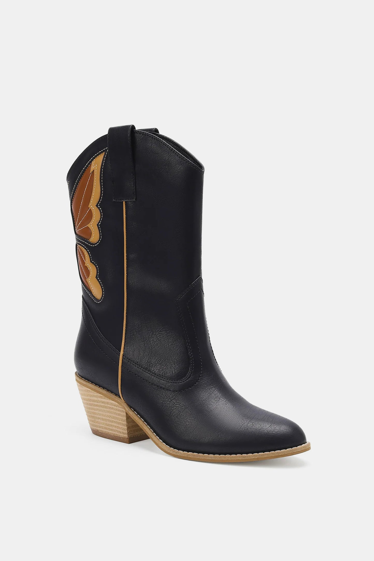 Butterfly Cut Point Toe Cowgirl Boots