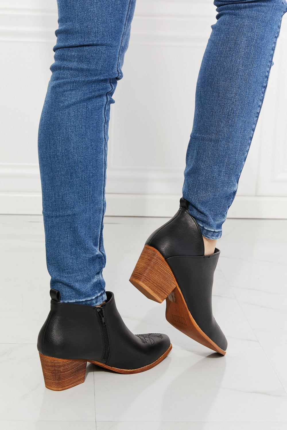 Western Embrace Embroidered Bootie