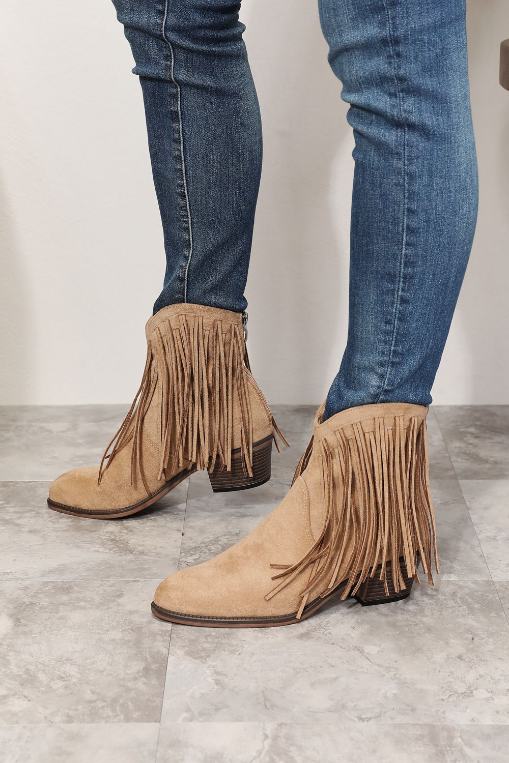 Western Legend Fringe Ankle Boots