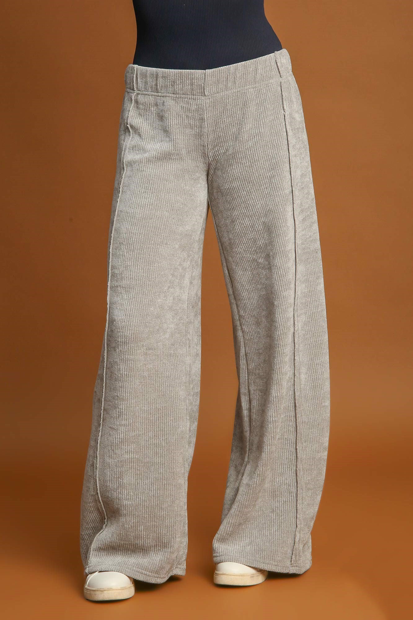 Chic Comfort Elastic Waist Wide Leg Pants