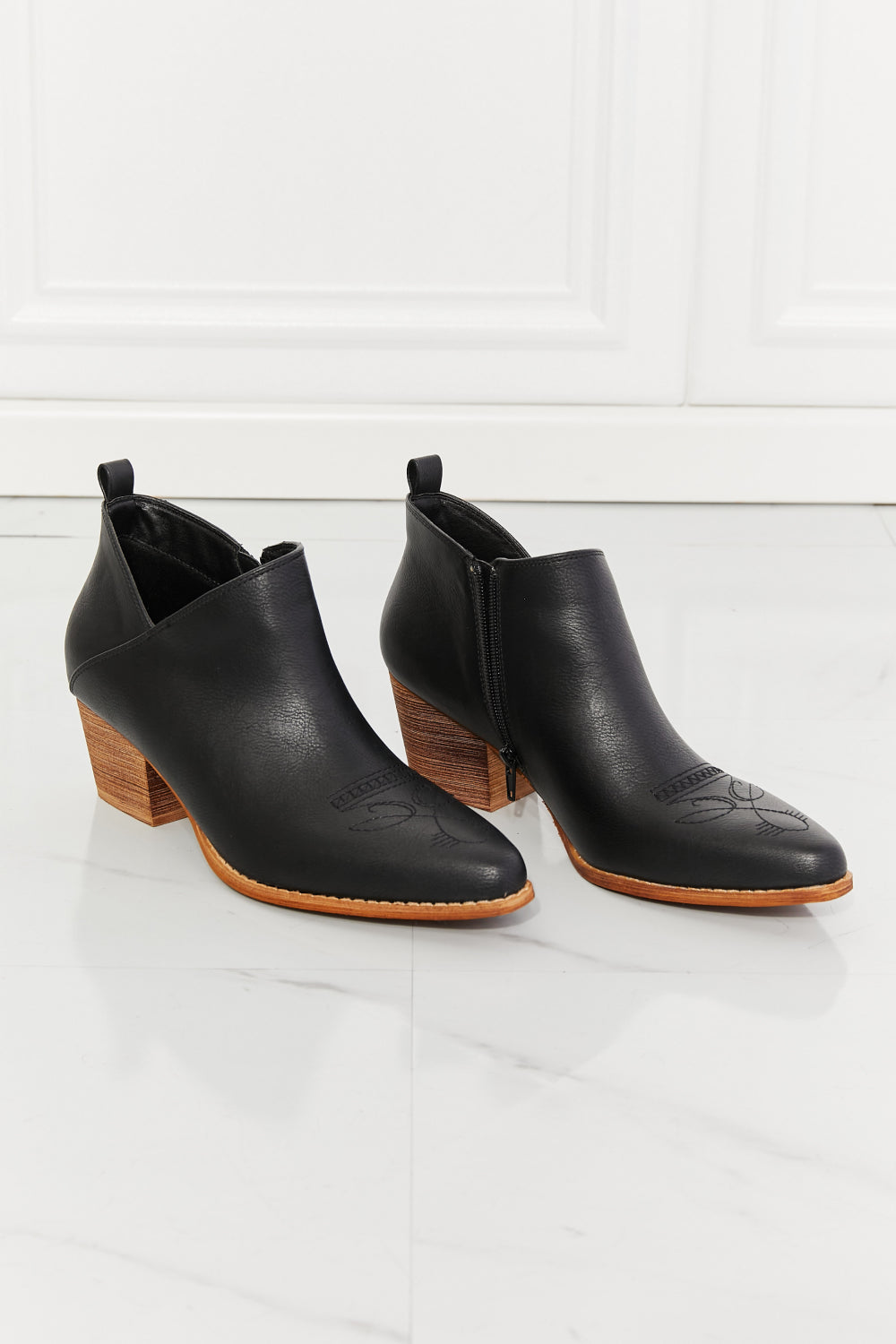 Western Embrace Embroidered Bootie