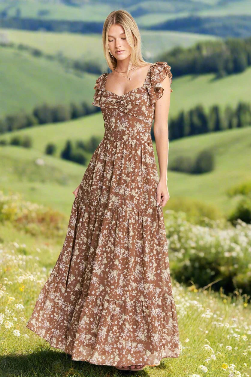 Maxi dress long floral