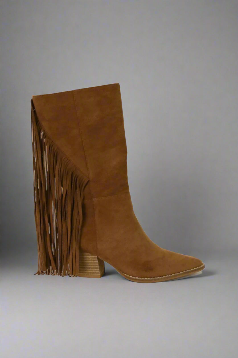 Desert Dancer Suede Fringe Boots