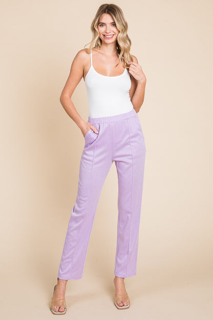 Refined Lines Slim Tuck Pant