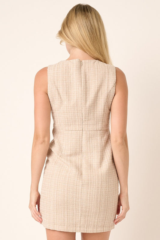 Refined Charm Tweed Mini Dress