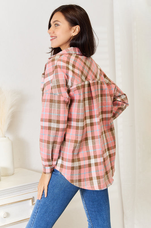 Rustic Reflections Plaid Button-Up Shirt