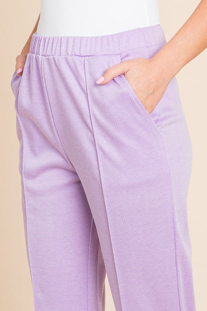 Refined Lines Slim Tuck Pant