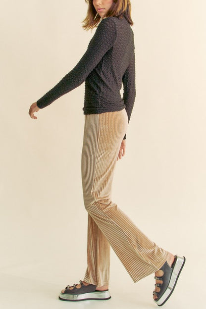 Cozy Flow Elastic Flare Pants