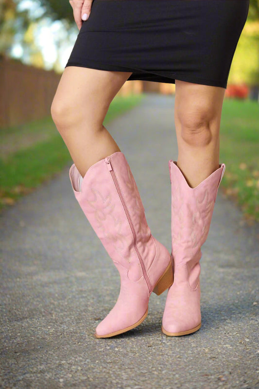 Sierra Ridge Knee-High Cowboy Boots