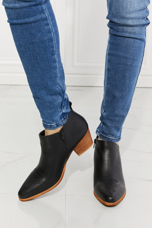 Western Embrace Embroidered Bootie