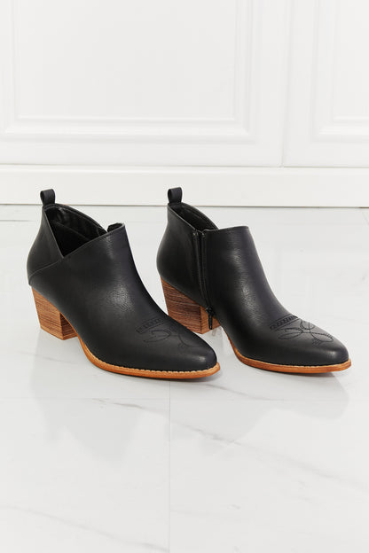 Western Embrace Embroidered Bootie