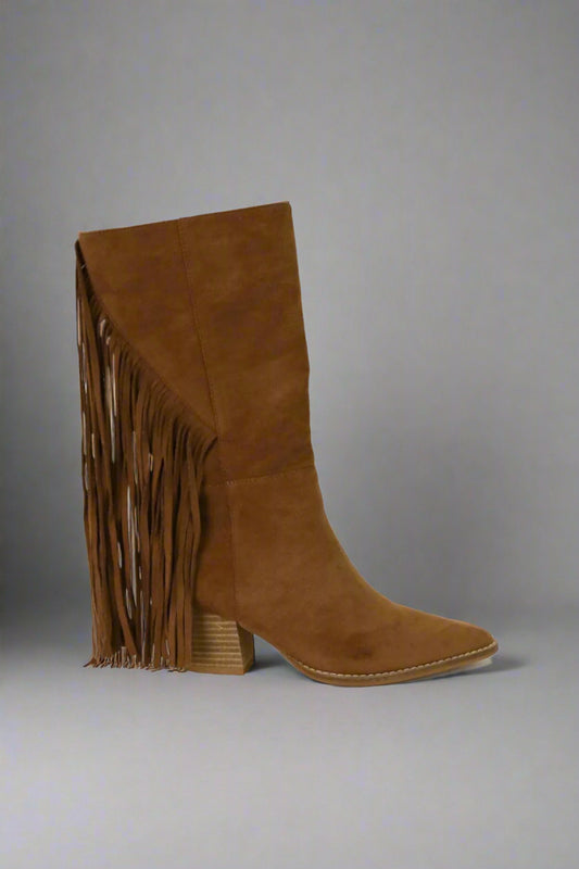 Desert Dancer Suede Fringe Boots